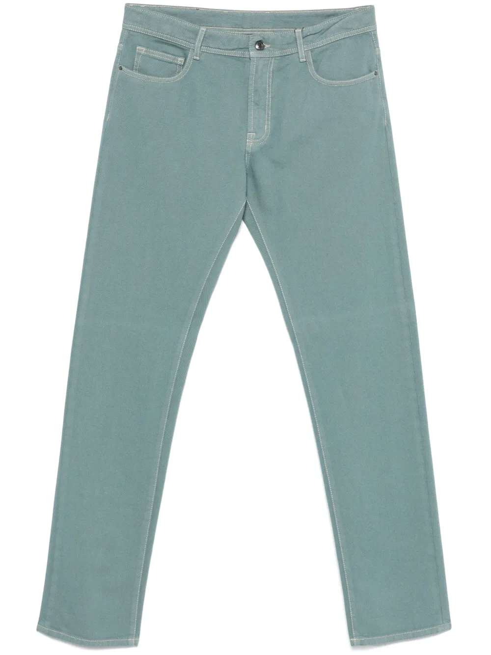 Canali Straight jeans Blauw