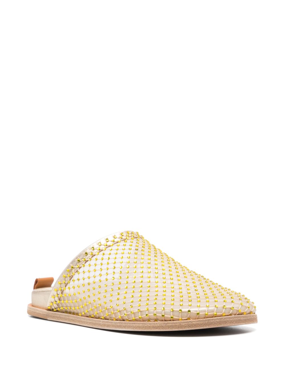 Forte Forte rhinestone-embellished mules - Yellow