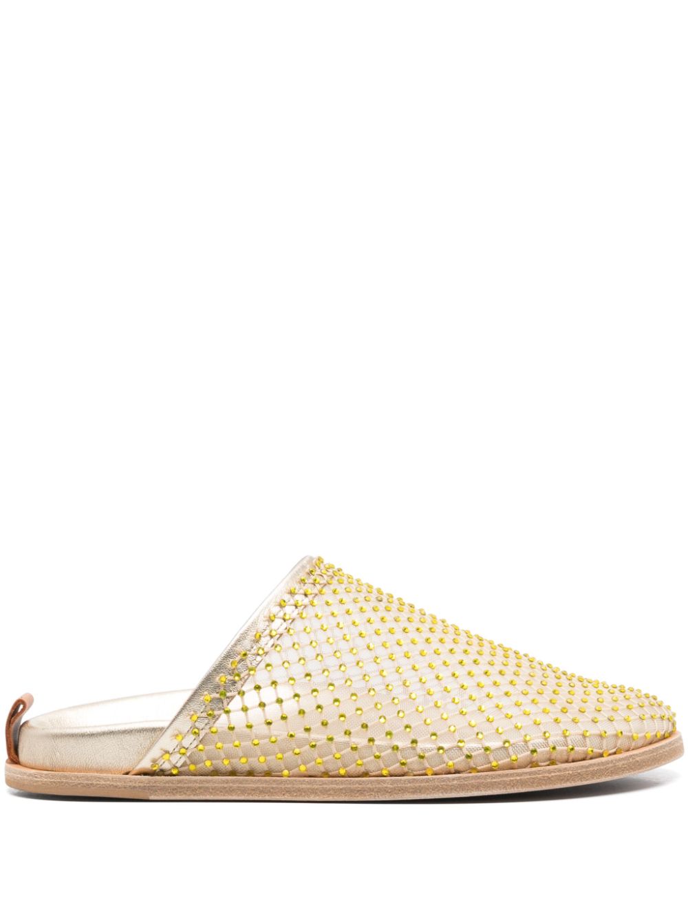 Forte Forte rhinestone-embellished mules - Yellow