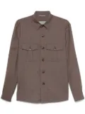 Canali wool shirt - Brown