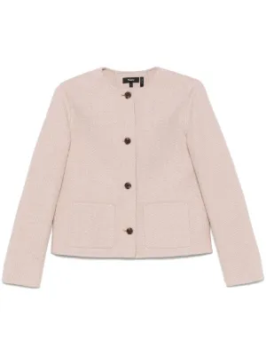 Theory クロップド ジャケット | ピンク | FARFETCH JP