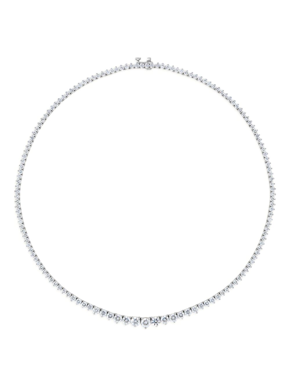 Jewels Aficionado 18K white gold Rivière diamond necklace - Silver