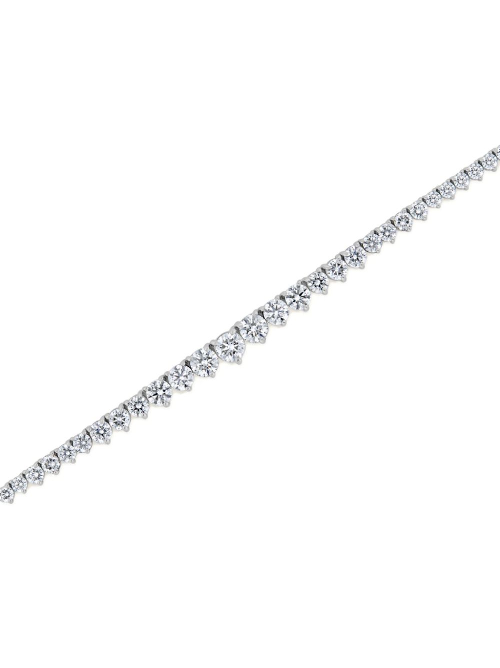 Jewels Aficionado 18K white gold Rivière diamond necklace - Silver