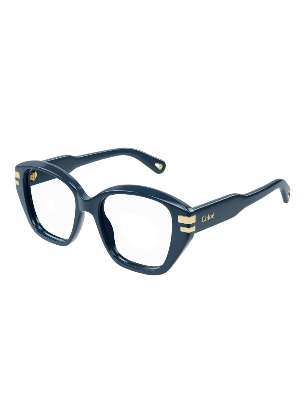 Chloé Eyewear Zonnebril met oversized montuur Blauw