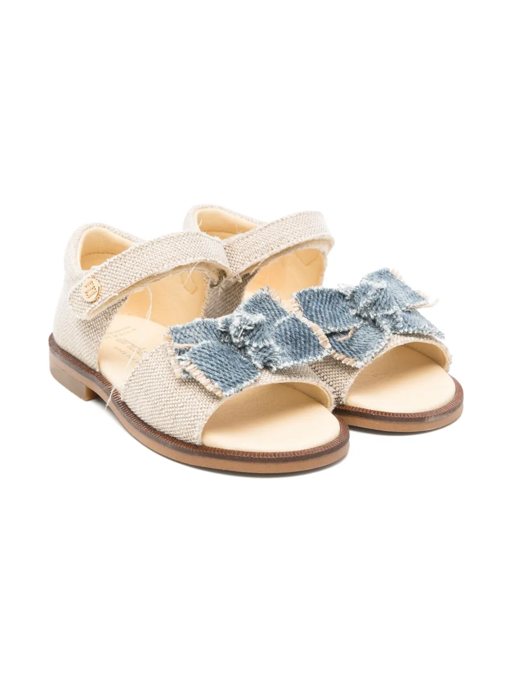 ANDANINES bow-detail sandals Neutrals