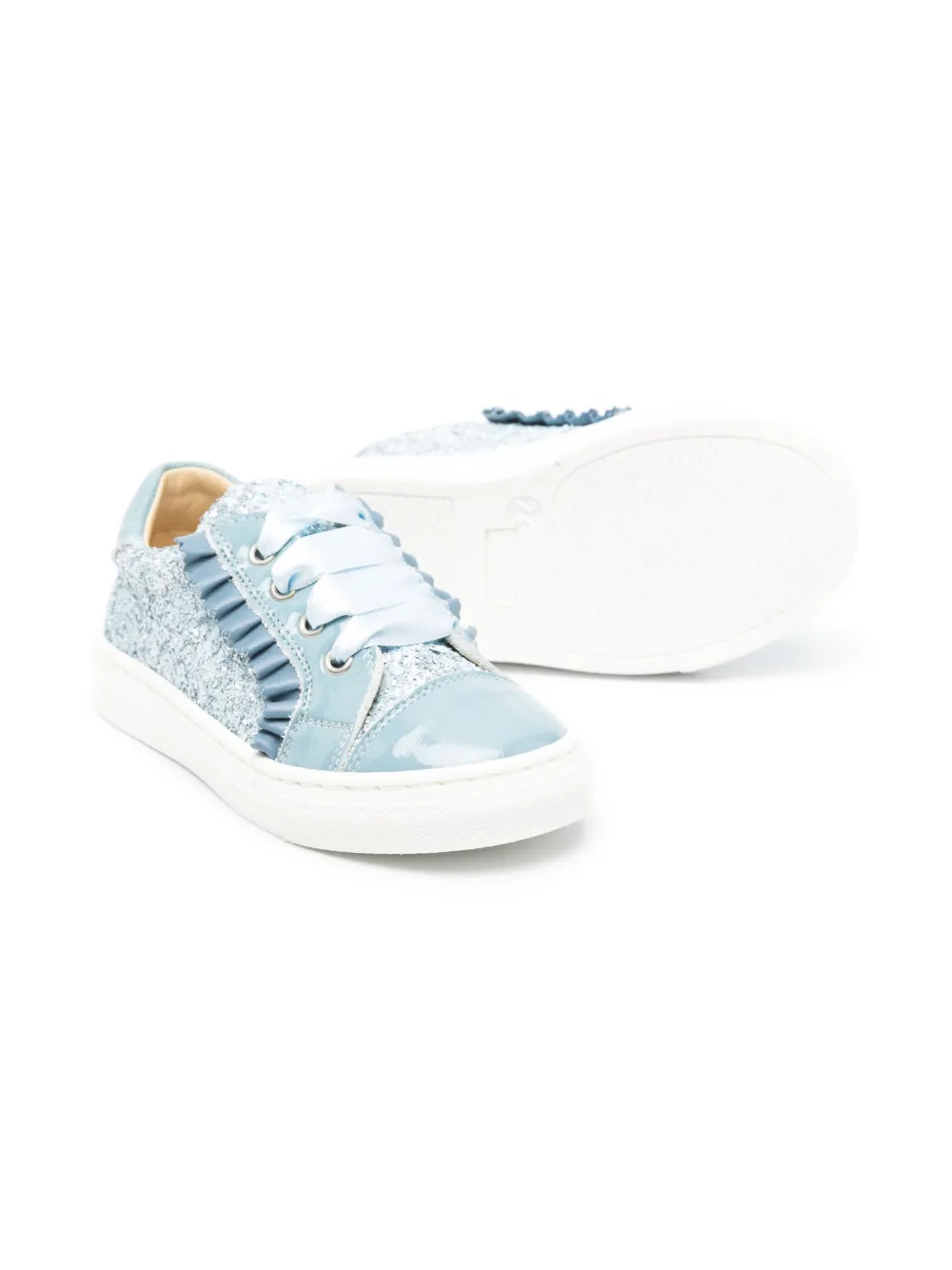 ANDANINES glittered sneakers Blue