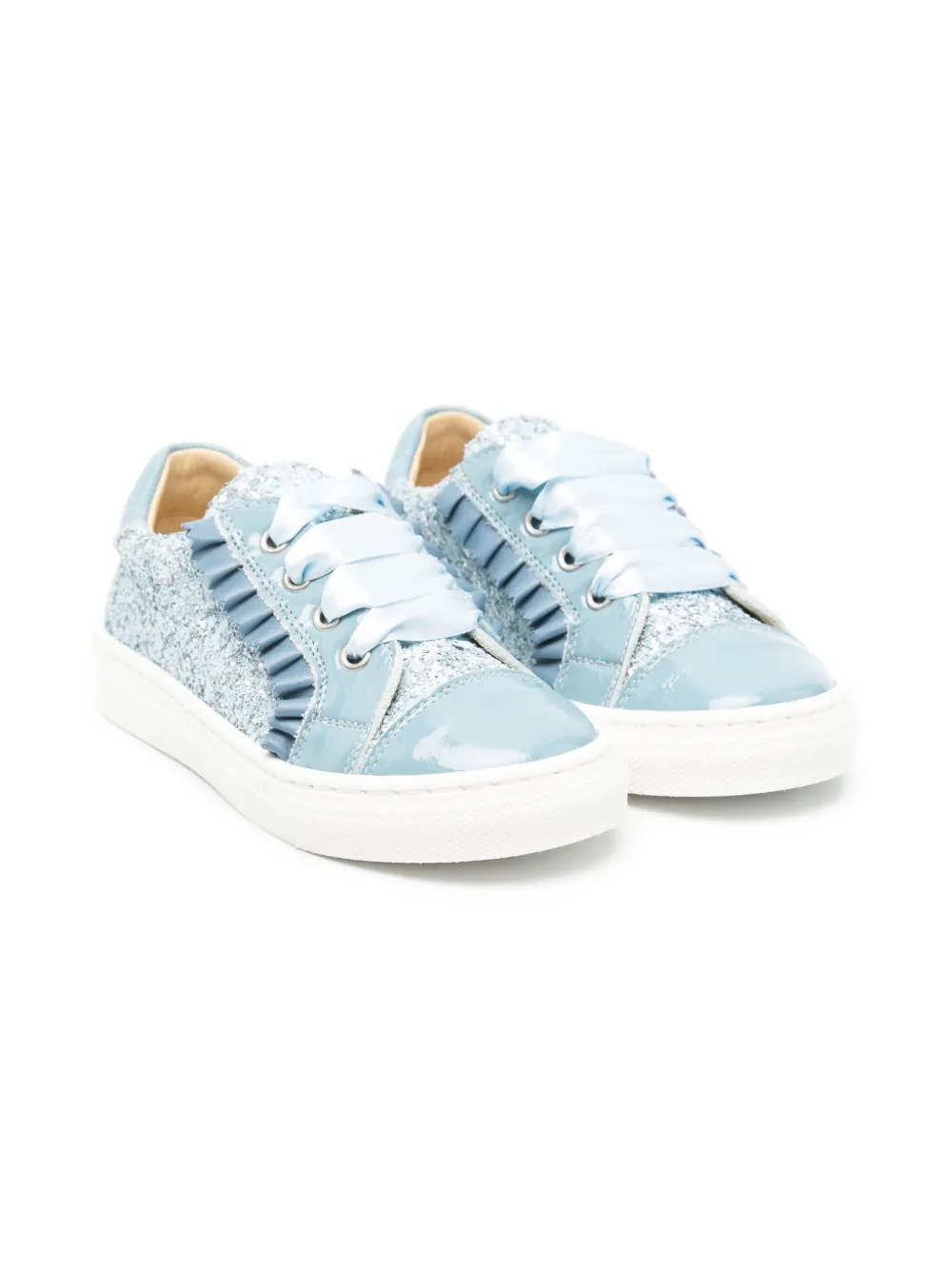 ANDANINES glittered sneakers Blue