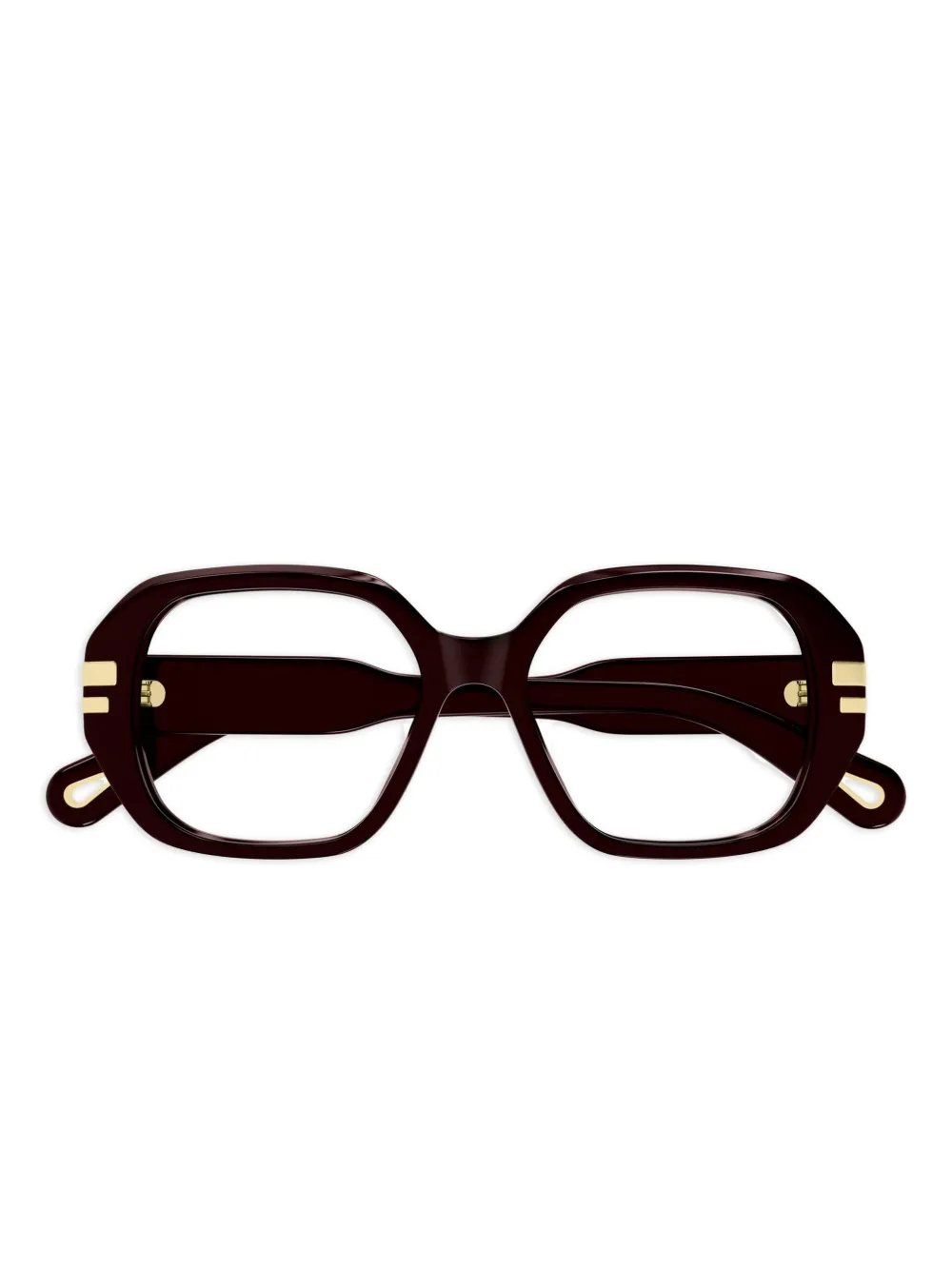 Chloé Eyewear Occhiali con montatura oversize - Rosso