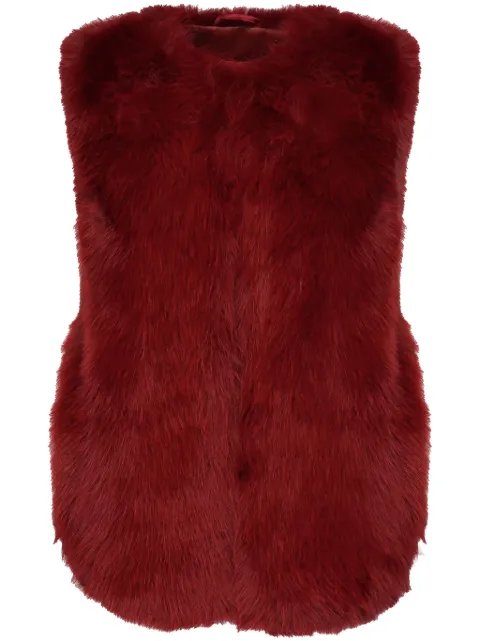V°73 faux-fur gilet