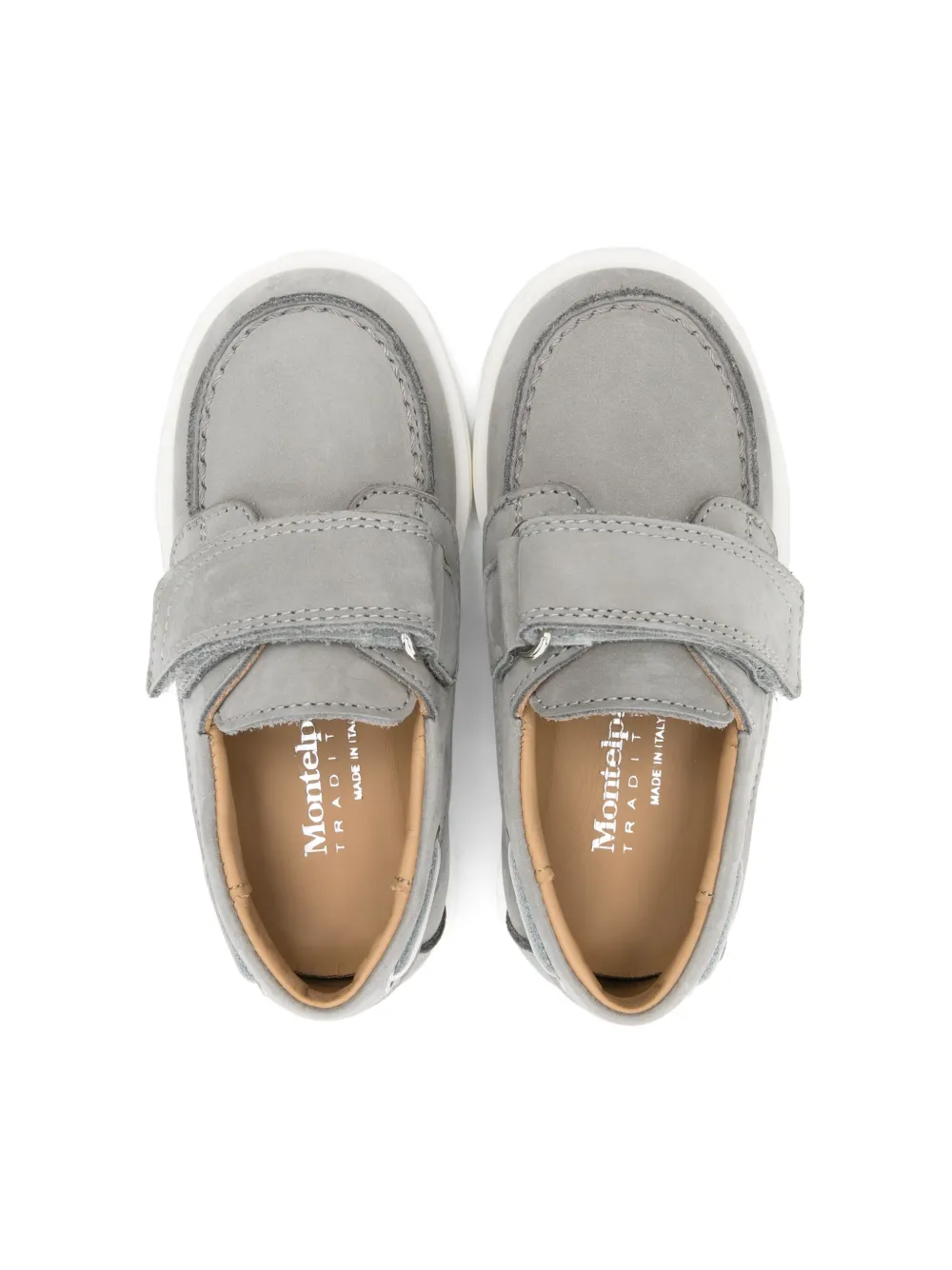 Andrea Montelpare Nubuck Loafers In Grey