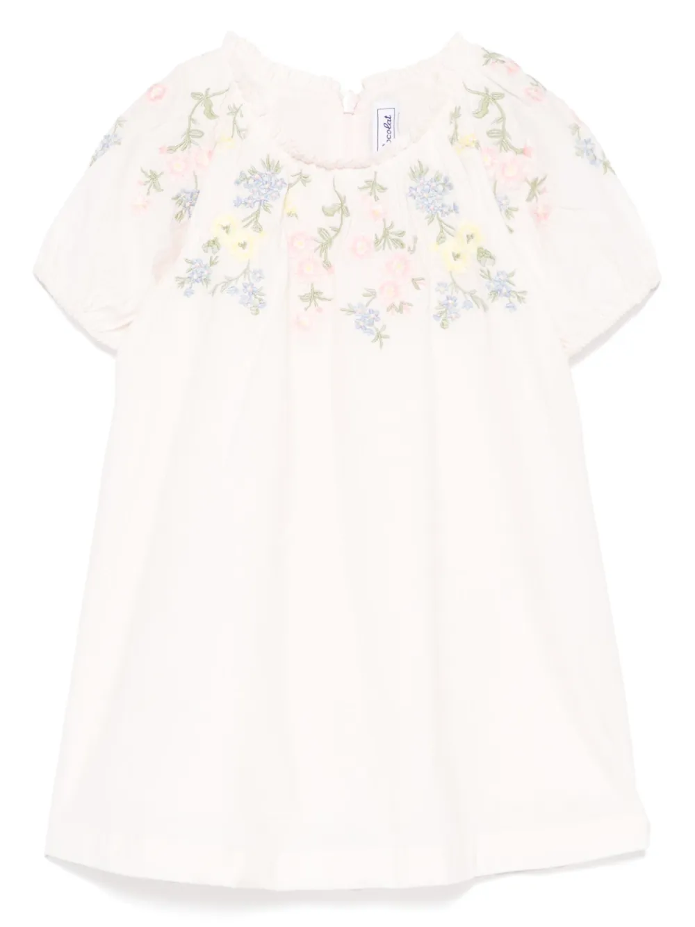 Tartine Et Chocolat floral-embroidered dress | Pink | Image 1