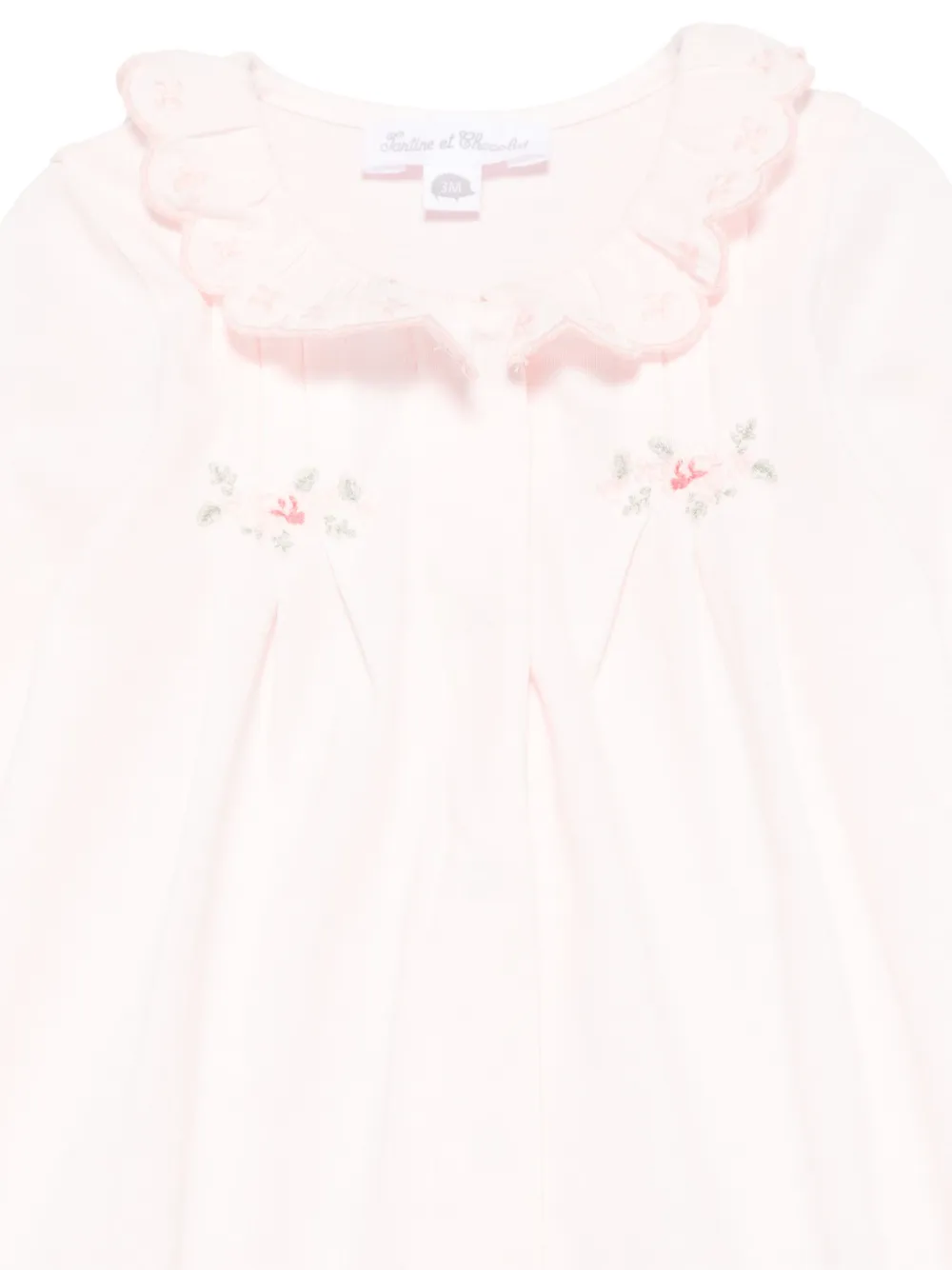 Tartine Et Chocolat Pyjama met geborduurde bloemen Roze