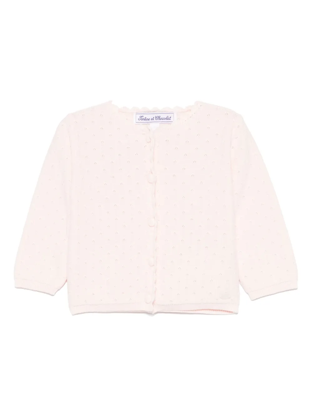 Tartine Et Chocolat openwork cardigan | Pink | Image 1