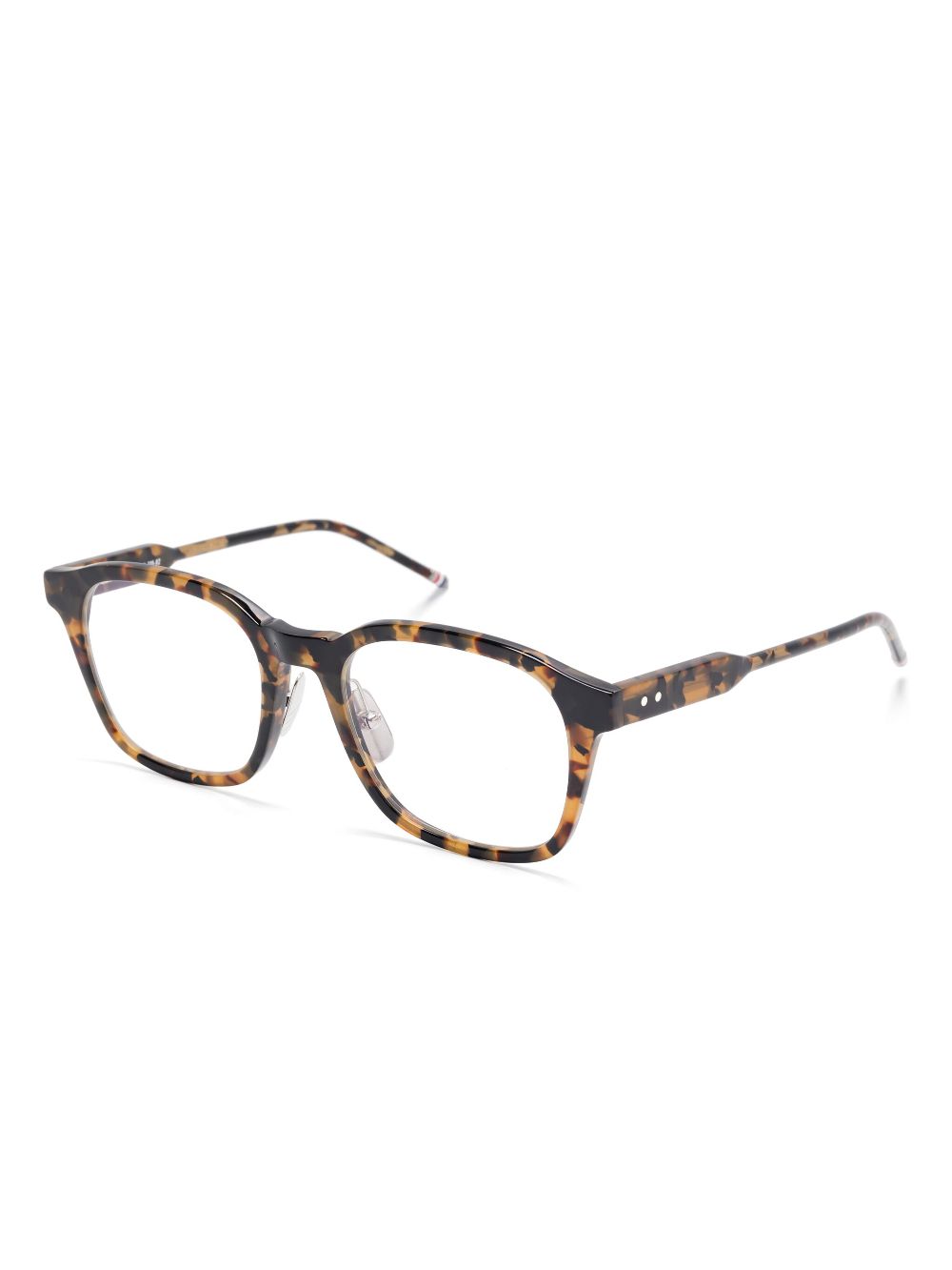 Thom Browne Eyewear Bril met vierkant montuur - Bruin