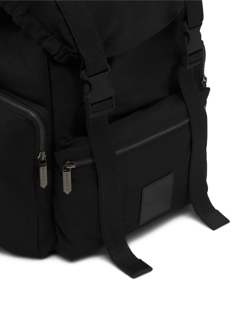Lanvin Rugzak met logopatch Zwart