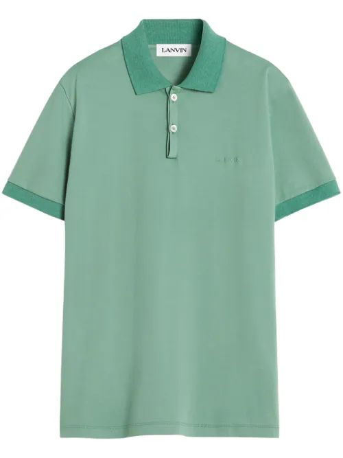 Lanvin polo en coton - Vert - Lanvin - Modalova