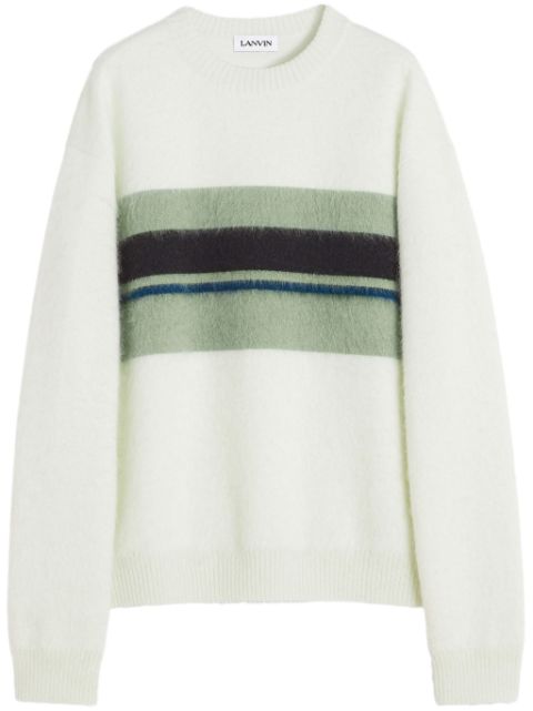 Lanvin striped brushed sweater