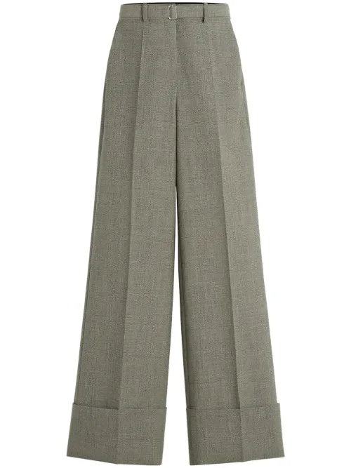 Pantalon en laine à coupe ample - Lanvin - Modalova