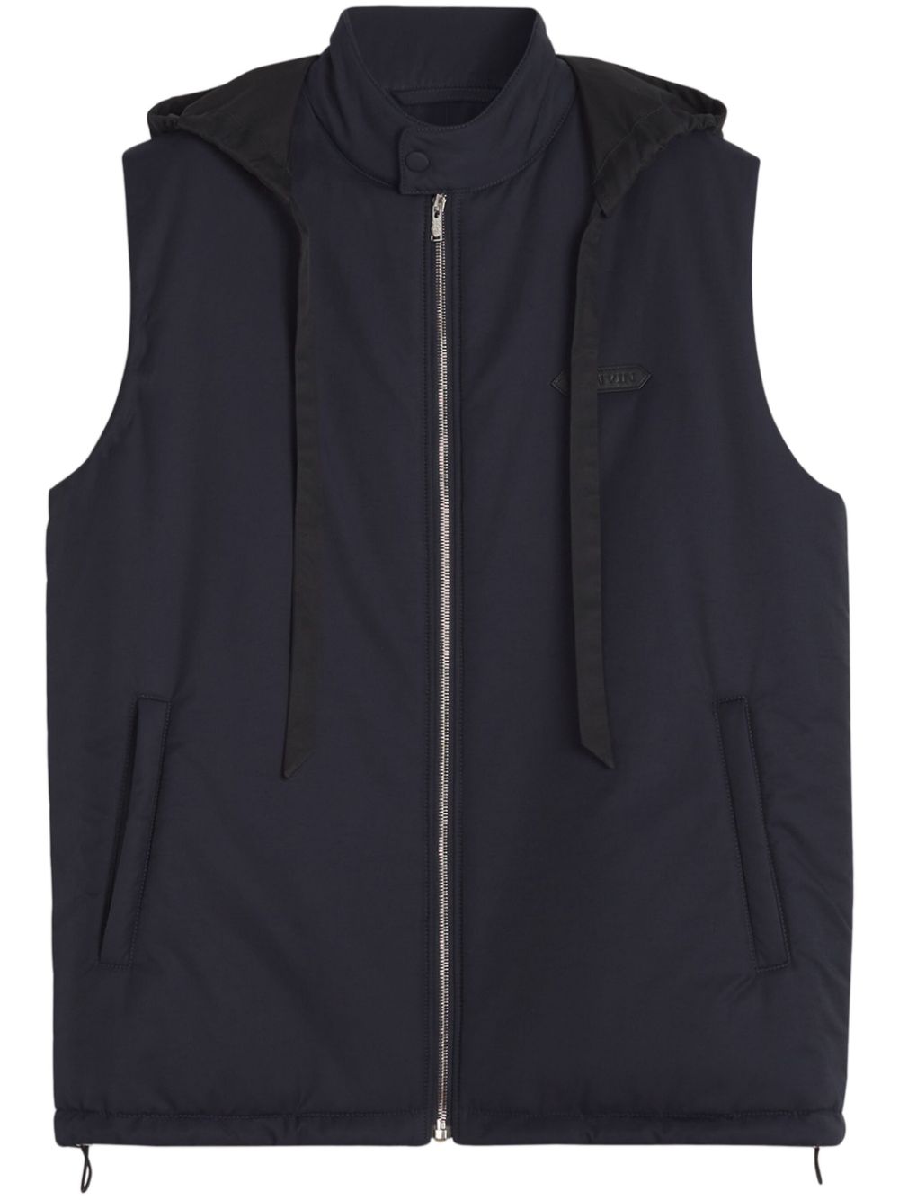 detachable-hood gilet