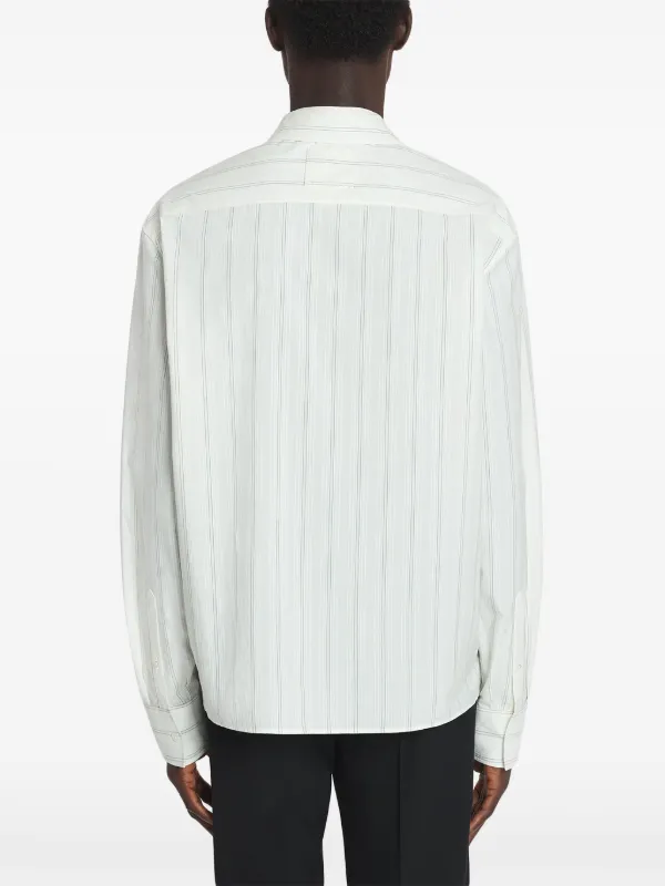 Tシャツ・カットソー LANVIN FW23 White stretch denim shirt (RWSI0208D011A23 01) Logo Denim T-shirt | Lanvin – Jeanne Lanvin SA