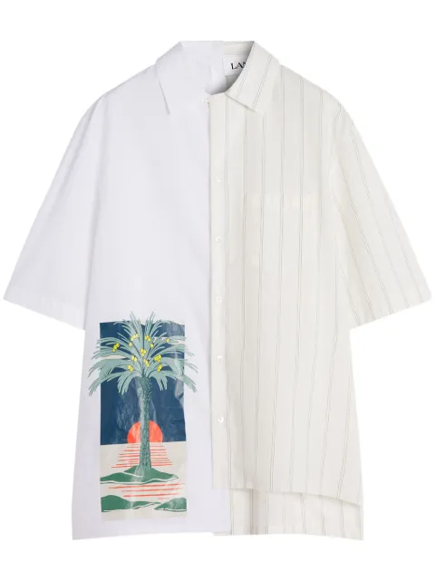 Lanvin panelled shirt