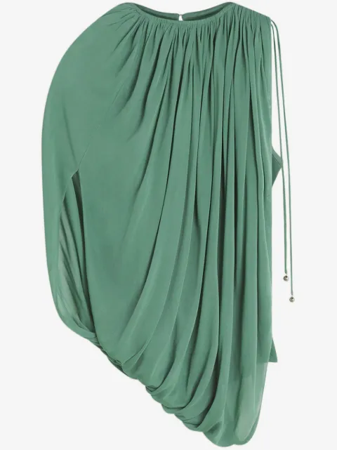 Lanvin draped jersey top