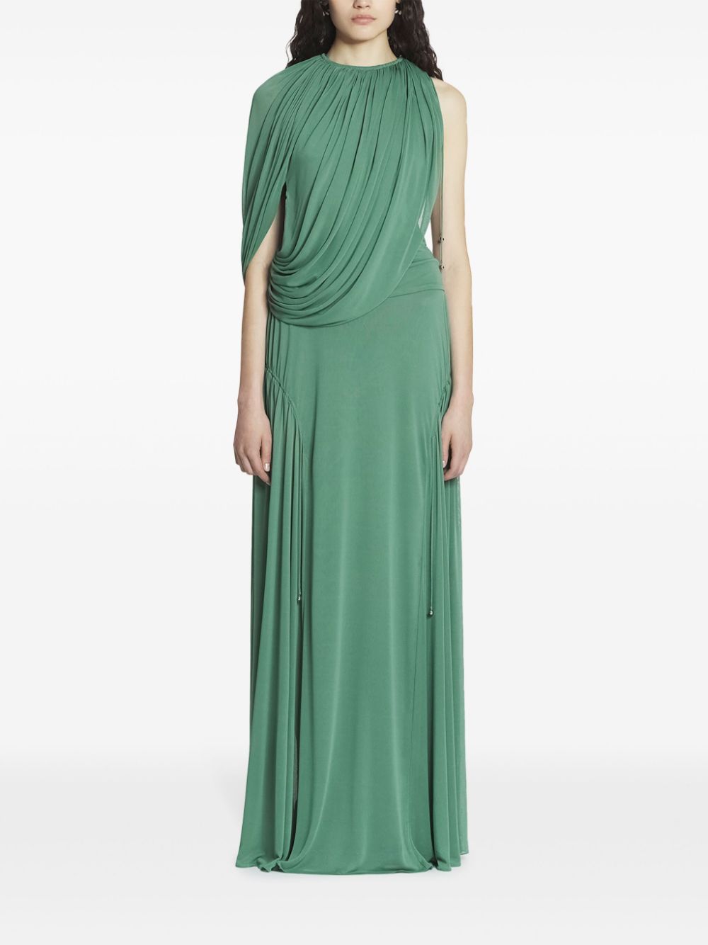 Lanvin draped jersey top - Groen