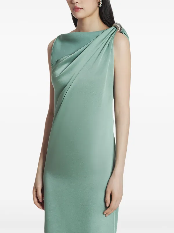 lanvin dress green Lanvin - Short Charmeuse Dress For Women - Jade