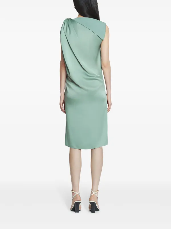 lanvin dress green Lanvin Mod Meets Art Nouveau Lily Pad Floral Dress, 1970s
