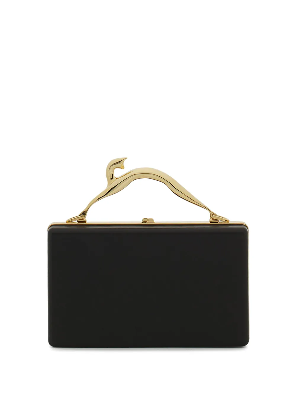 Lanvin Clutch mit Cat-Henkel - Schwarz