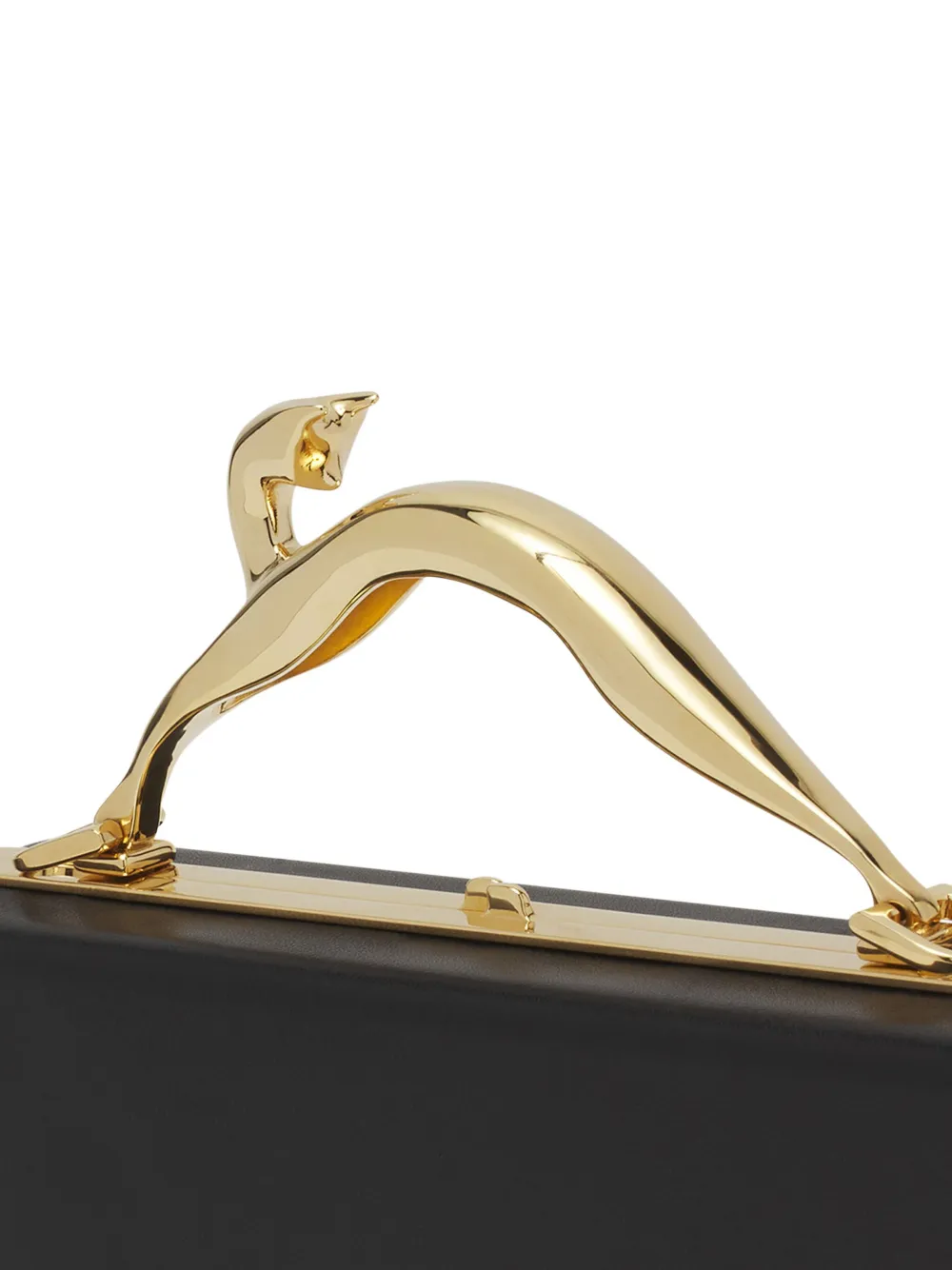 Lanvin Clutch met kattenhandgreep Zwart