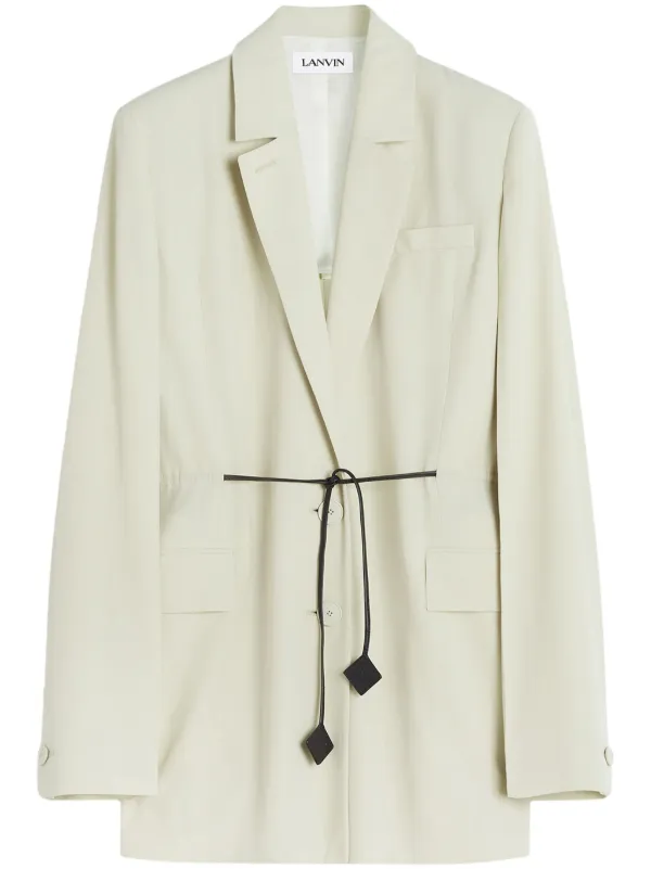 Lanvin Virgin Wool Blazer in Neutrals