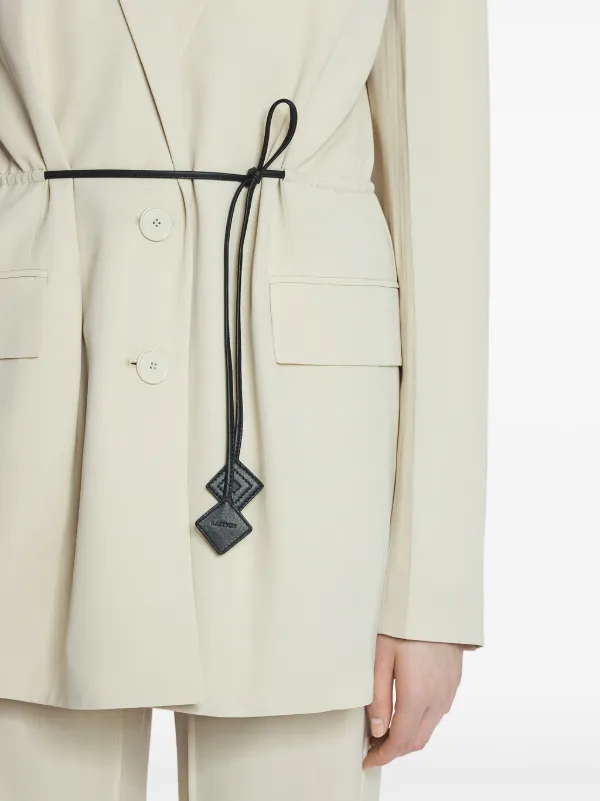 【関税・送料込み】LANVIN BLAZERS SAGE VIRGIN WOOL BLAZER Lanvin single-breasted Virgin Wool Blazer | Green | FARFETCH