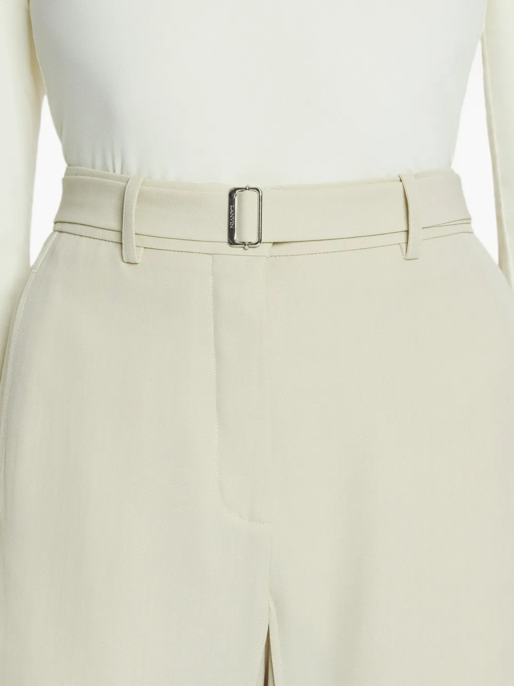 Lanvin Broek met ceintuur Beige