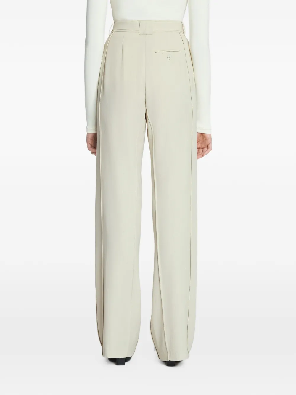 Lanvin Broek met ceintuur Beige