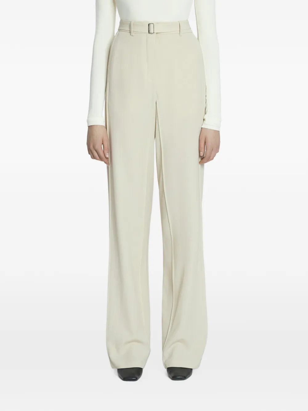 Lanvin Broek met ceintuur Beige