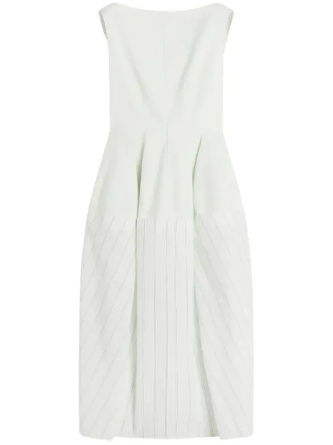 Lanvin vestido midi con espalda en V