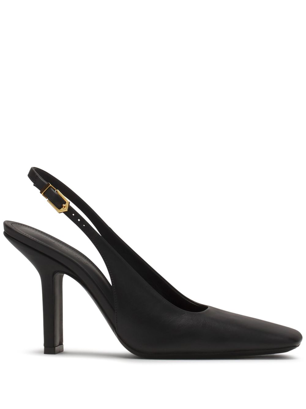 Lanvin Leren slingback pumps Zwart