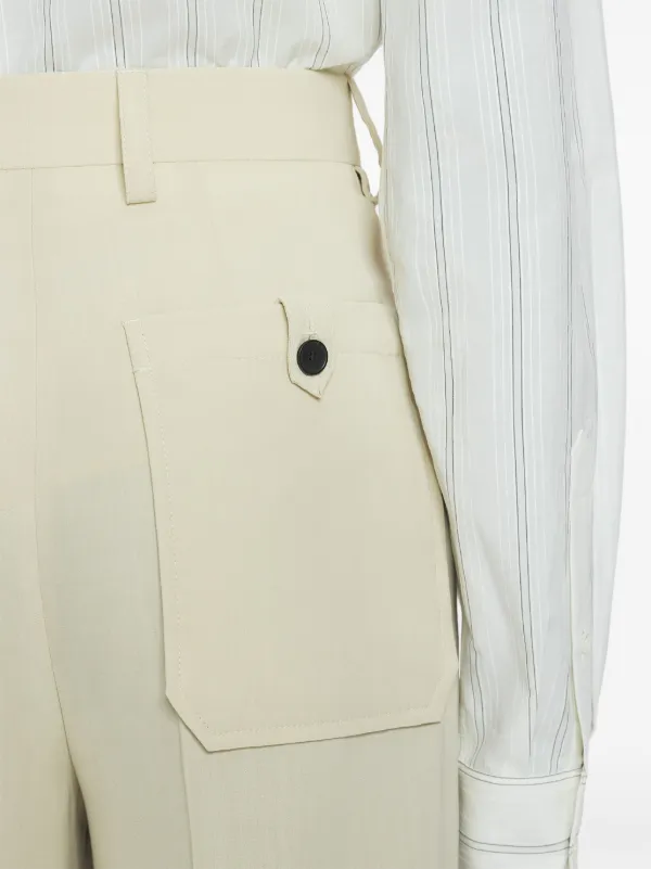 Lanvin ストレートパンツ | ホワイト | FARFETCH JP