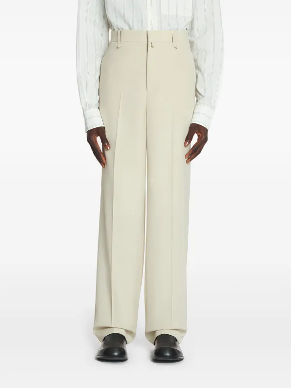 誠実 Lanvin ストレートパンツ | ホワイト | FARFETCH JP レディースウェア