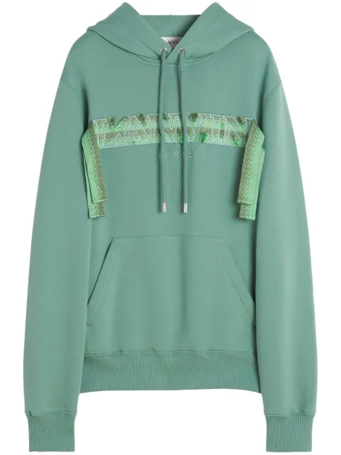 Lanvin Curb-lace hoodie