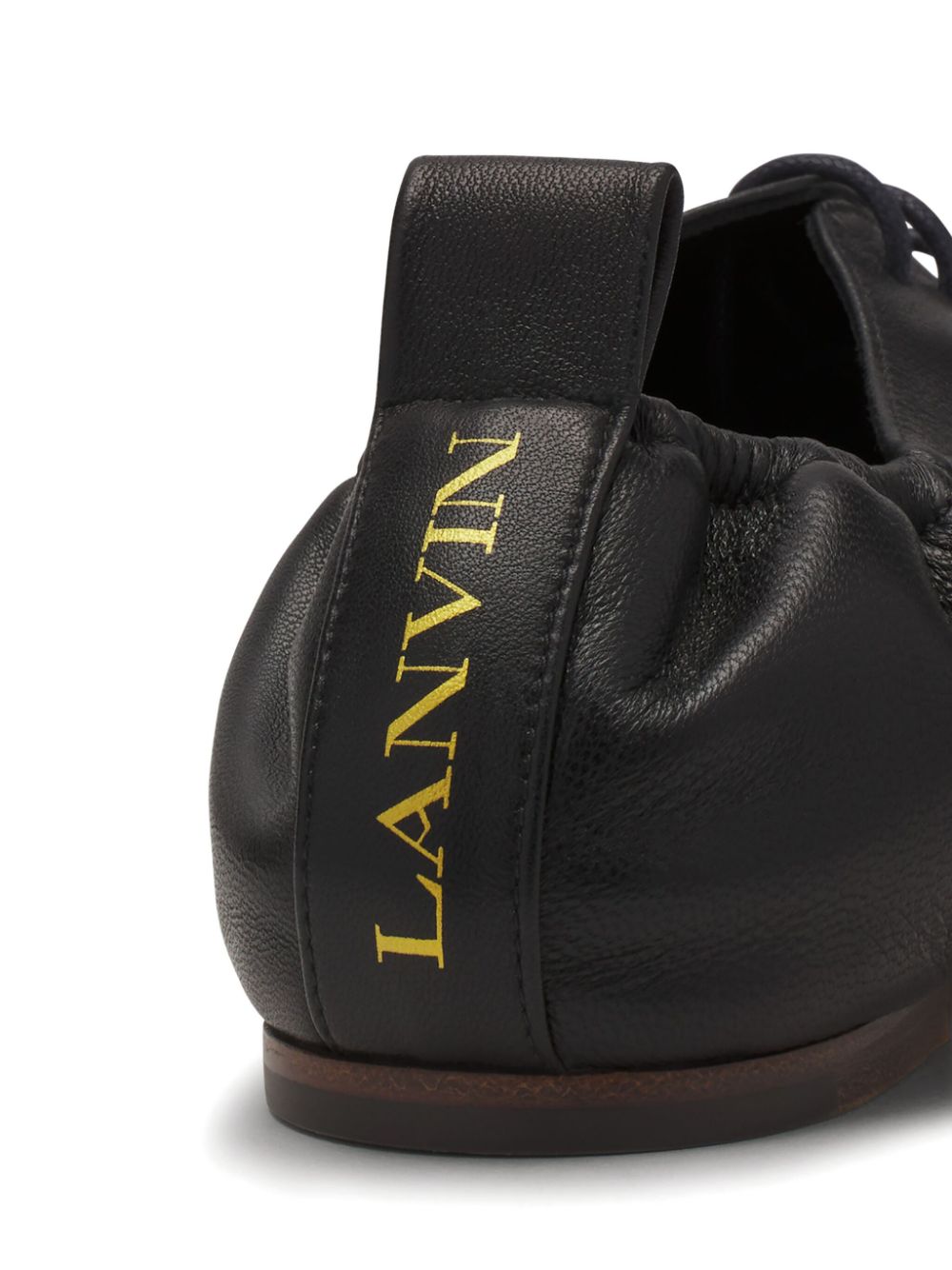 Lanvin Ballerina's met veters Zwart