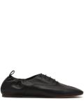 Lanvin lace-up ballet flats - Black