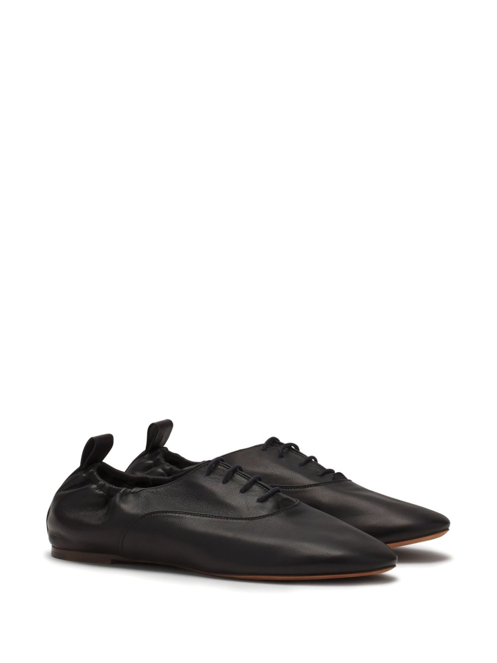 Lanvin lace-up ballet flats - Zwart