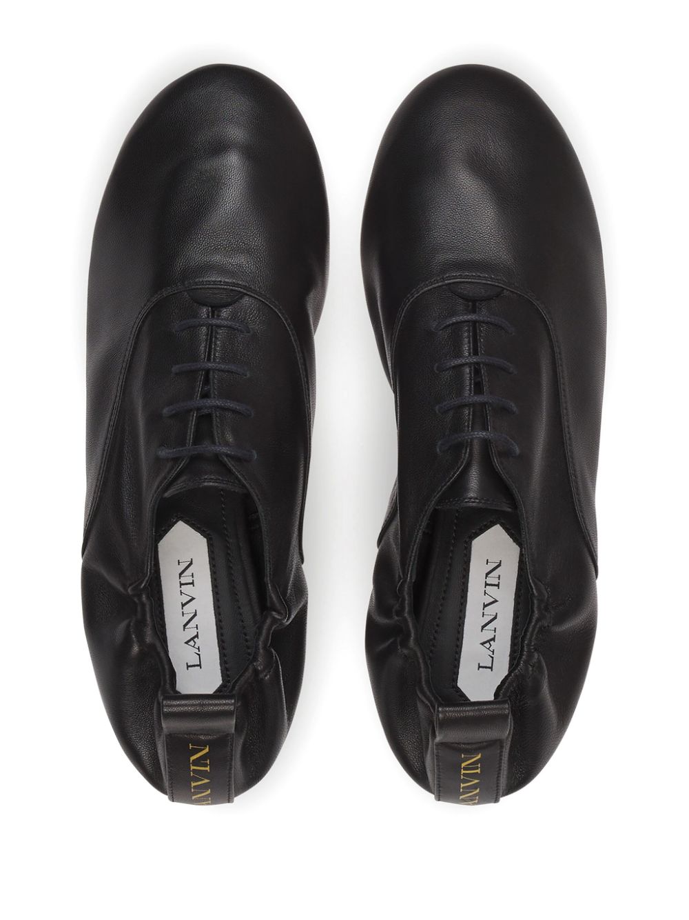 Lanvin Ballerina's met veters Zwart