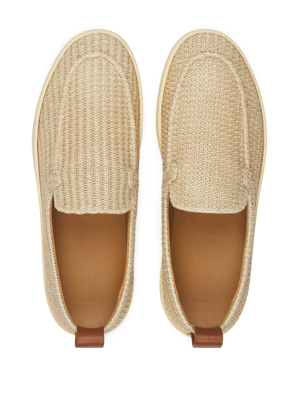 Lanvin Raffia loafers Beige