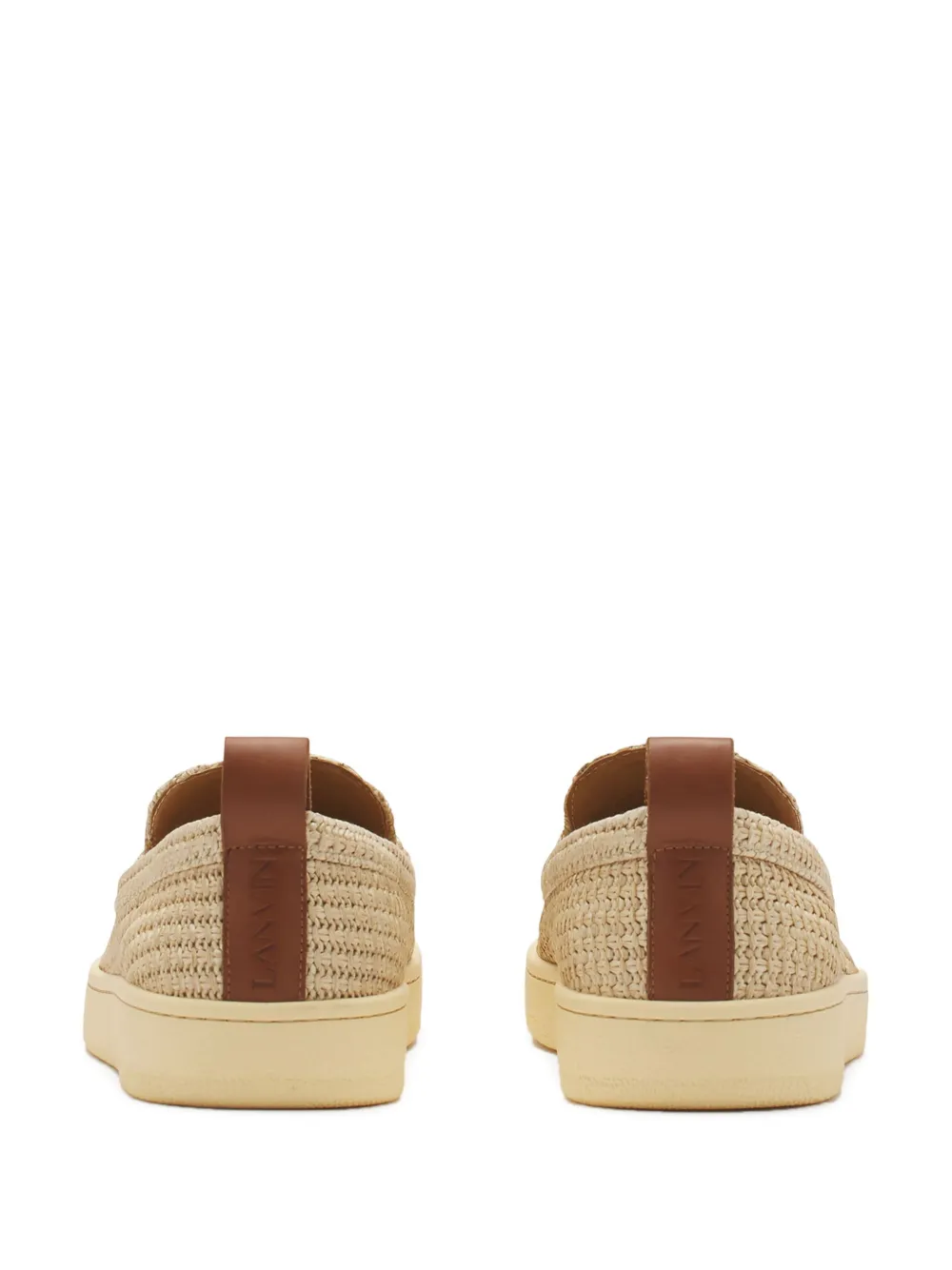 Lanvin Raffia loafers Beige