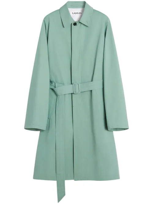 Lanvin trench en coton - Vert - Lanvin - Modalova