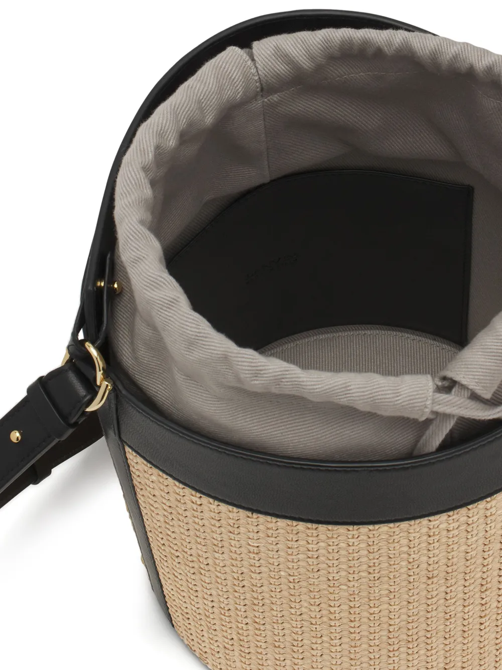 Lanvin Raffia bucket-tas Beige