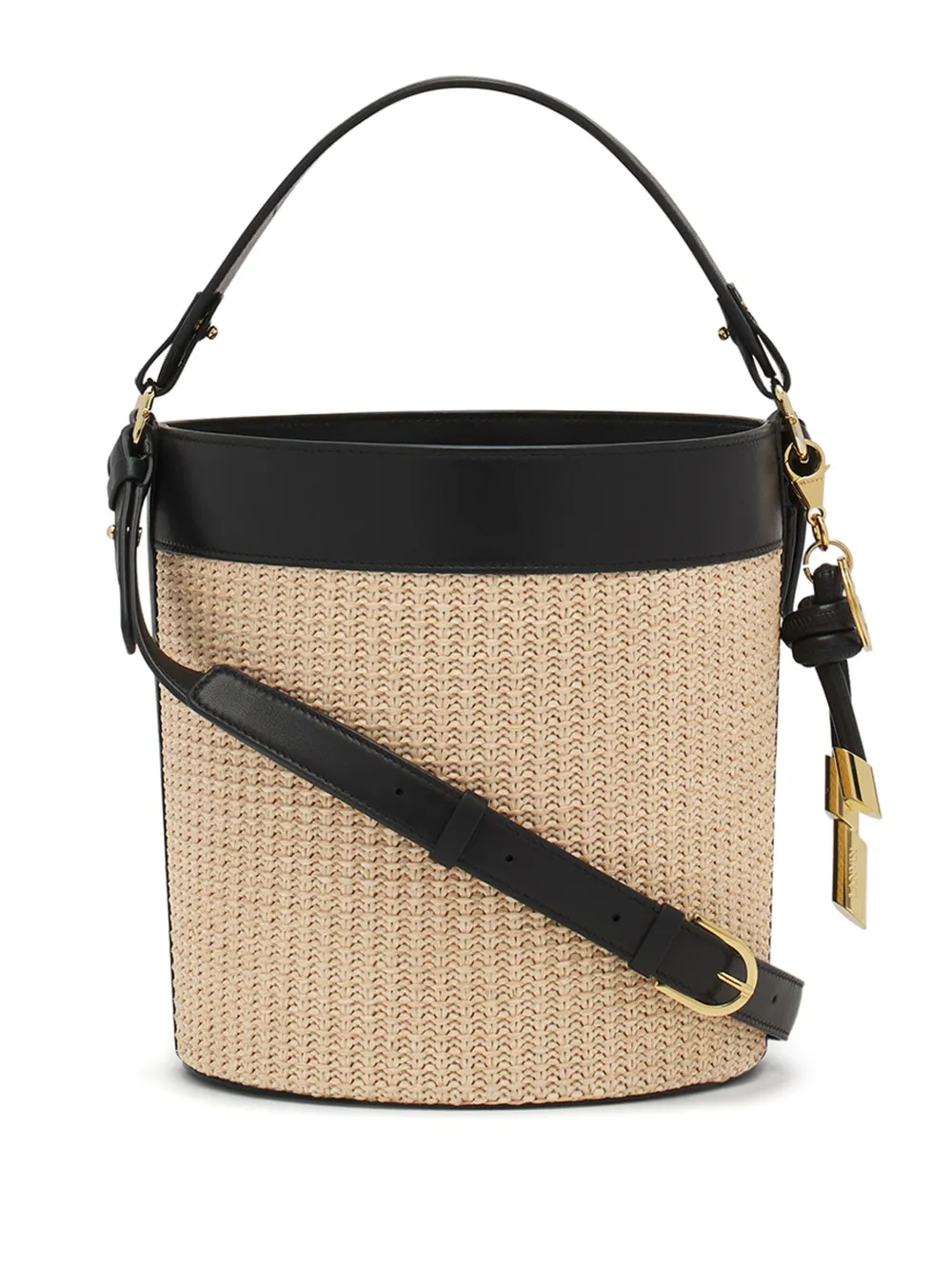 Lanvin Raffia bucket-tas Beige